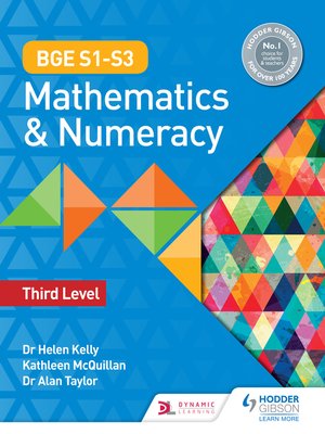 cover image of BGE S1&#8211;S3 Mathematics & Numeracy